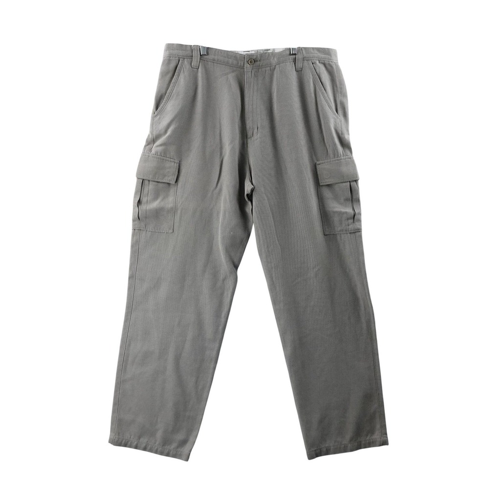 Quiksilver Edition‎ Mens Cargo Pants Khaki Utility Pockets Size 38 Baggy Y2K